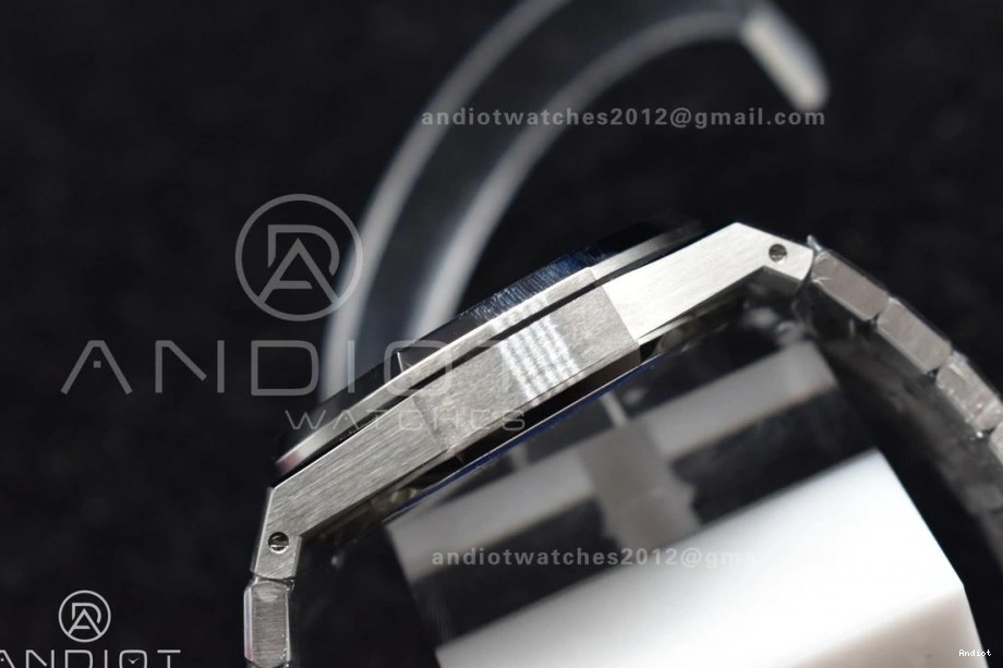 Dial Clone on 41mm Super 15500 Textured 1:1 Best Royal SS Bracelet Oak Black SS APSF Edition A4302 0517